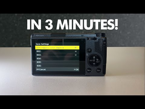 How to Save Recipes on Ricoh GR III in 3 minutes