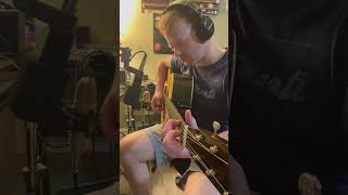 Playing Ricky Skaggs “Foggy River” with my first shell thumb pick on the Jimmy Edmonds guitar