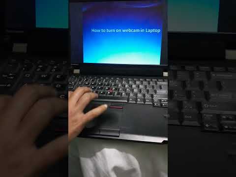 How to turn on the camera in laptop