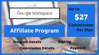 Google Workspace Affiliate Program [2026] | Earn Money from workspace.