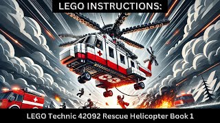 LEGO INSTRUCTIONS: Build the EPIC 42092 Rescue Helicopter! 🚁✨ (Step-by-Step Flip Through)