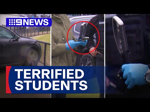 School put in lockdown over stolen car incident | 9 News Australia