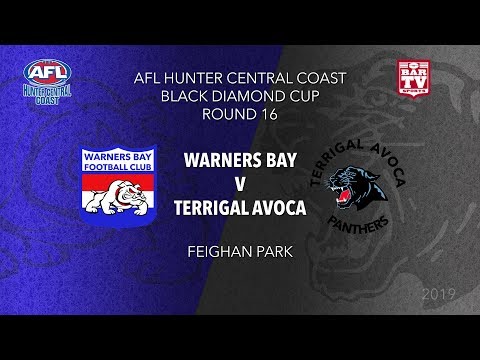 2019 Hunter Central Coast AFL Black Diamond Cup Round 16 - Warners Bay v Terrigal Avoca Panthers