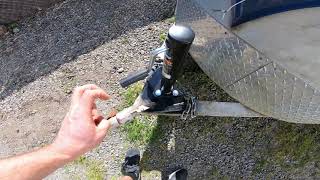 Sauna Trailer Step 2: Replace Old Trailer Jack