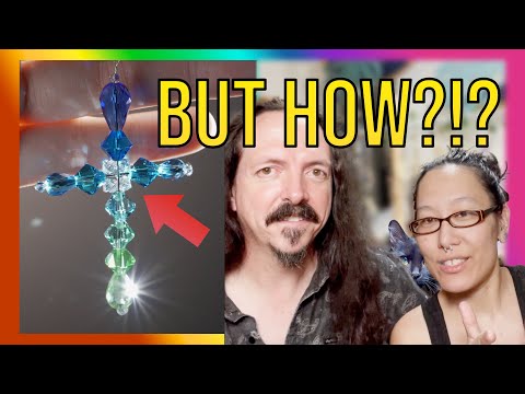 The Mystery Beaded Cross Suncatcher - What keeps it together?