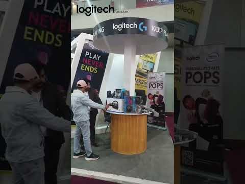 Logitech Customer Support at Expo - Assisting customers with product selection