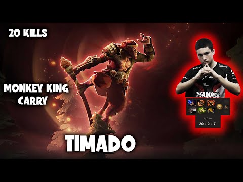 UNDYING TIMADO INSANE 20 KILLS MONKEY KING CARRY MAKING ARTEEZY CRY Peruvian Pro dota2 Fullgame