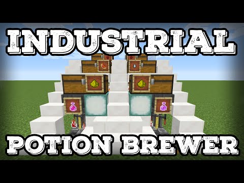 Minecraft Tutorial - Industrial Potion Brewing Station(1.17+)
