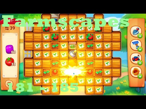 Farmscapes Level 181 - 185 HD Gameplay Walkthrough |  3 - match game | android | ios | pc | app