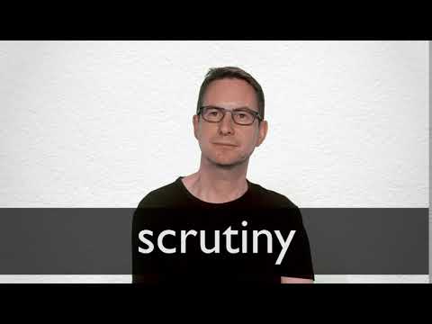 scrutiny definition scrutiny definition