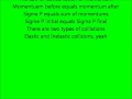 Physics Song Lyric Video Momentum 