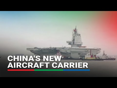 China's new aircraft carrier conducts first sea trials ABS-CBN News