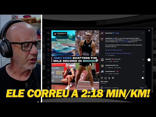 UM PACE INSANO: Josh Kerr bateu o RECORDE MUNDIAL da milha