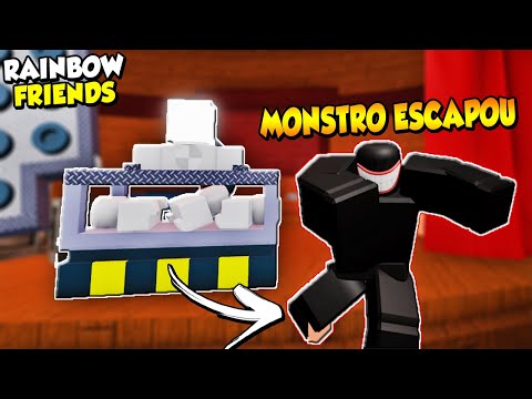 CUIDADO!! NOVO MONSTRO FOI CRIADO E ESCAPOU NO RAINBOW FRIENDS | ROBLOX