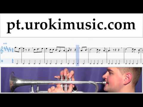 Tutorial de Trompeta David Guetta, Justin Bieber - 2U Tablatura Parte#2 um-i372