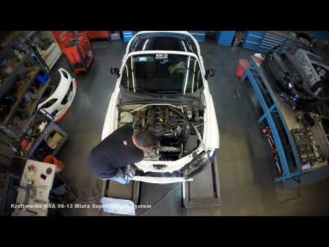 Installing Kraftwerks Supercharger kit for Mazda Miata MX-5