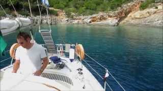preview picture of video 'Leaving Agia Eufimia - Rania Ionian Sailing 2014-24'
