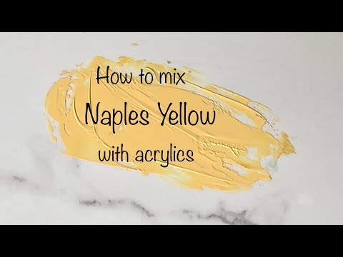 How To Make Naples Yellow | Acrylics | Color Mixing #156