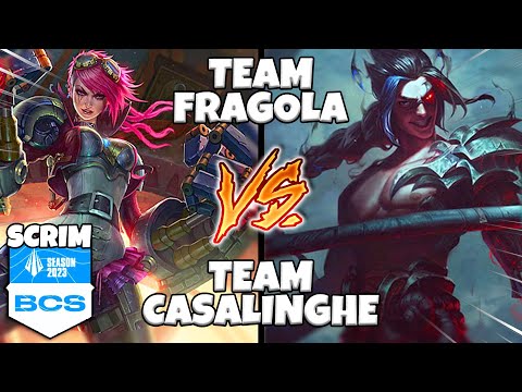SCRIM CONTRO IL TEAM DI FRAGOLA FT. BCS TEAM, @Becienz  - League of Legends ITA #3446