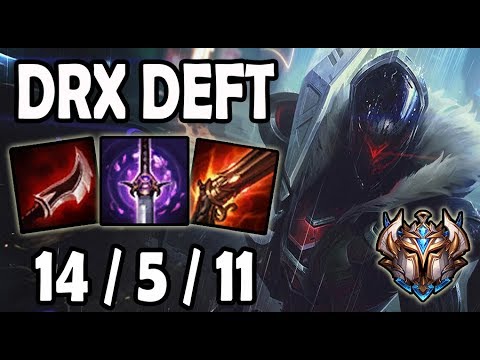 Deft JHIN vs DRAVEN [ ADC ] Lol Challenger Korea