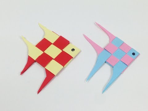 How to Make a Cute Paper Fish Not Origami Step by Step Tutorial | Fish 🐠 - Paper Folding Craft DIY Video