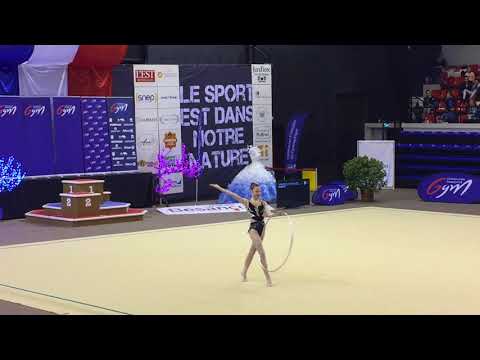 Loïna Nys cerceau - Nat A 14/15 ans - France Besançon 2018