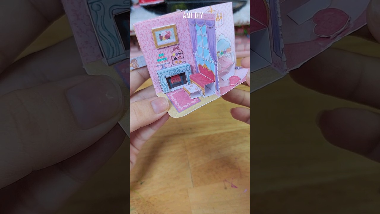 diy miniature house #1 #diyminiatureideas #miniature #papercrafts