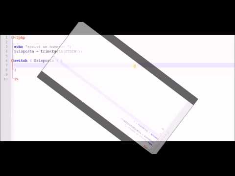 CORSO PHP - #9 - Il costrutto "switch"