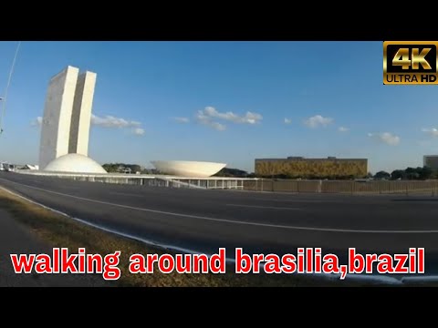 [4K]walking around brasilia,brazil