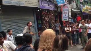 Foreign Singer Sing Bipul Chhetri's Syndicate at Thamel