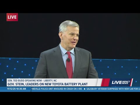 Thumbnail for Gov. Stein speaks at new Toyota battery plant in Liberty, NC by Toyota, Toyota NEW, Car, Toyota BA
