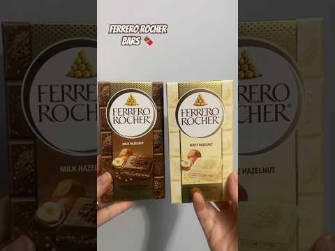 Ferrero rocher bars better?? #tastetest #review #ferrerorocher @ferrerorocherusa