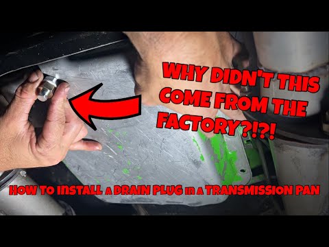 HOW TO install a DRAIN PLUG in a TRANSMISSION PAN