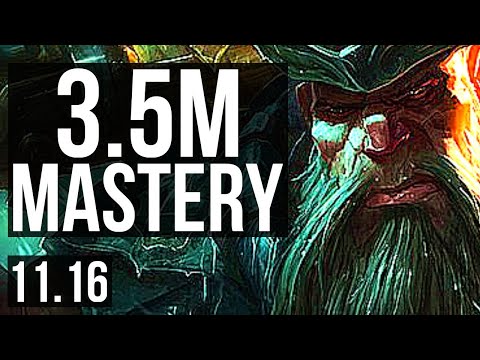GANGPLANK vs LEBLANC (MID) | 3.5M mastery, 1500+ games, 5/1/6 | EUW Grandmaster | v11.16