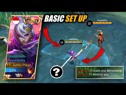 NO ONE CAN BULLY YOUR BENEDETTA IF YOU KNOW THIS BASIC SET UP FOR BEGINNERS! | MLBB