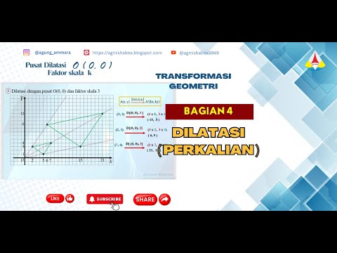 TRANSFORMASI GEOMETRI-BAGIAN 4 - DILATASI (PERKALIAN) dengan pusat O(0, 0)