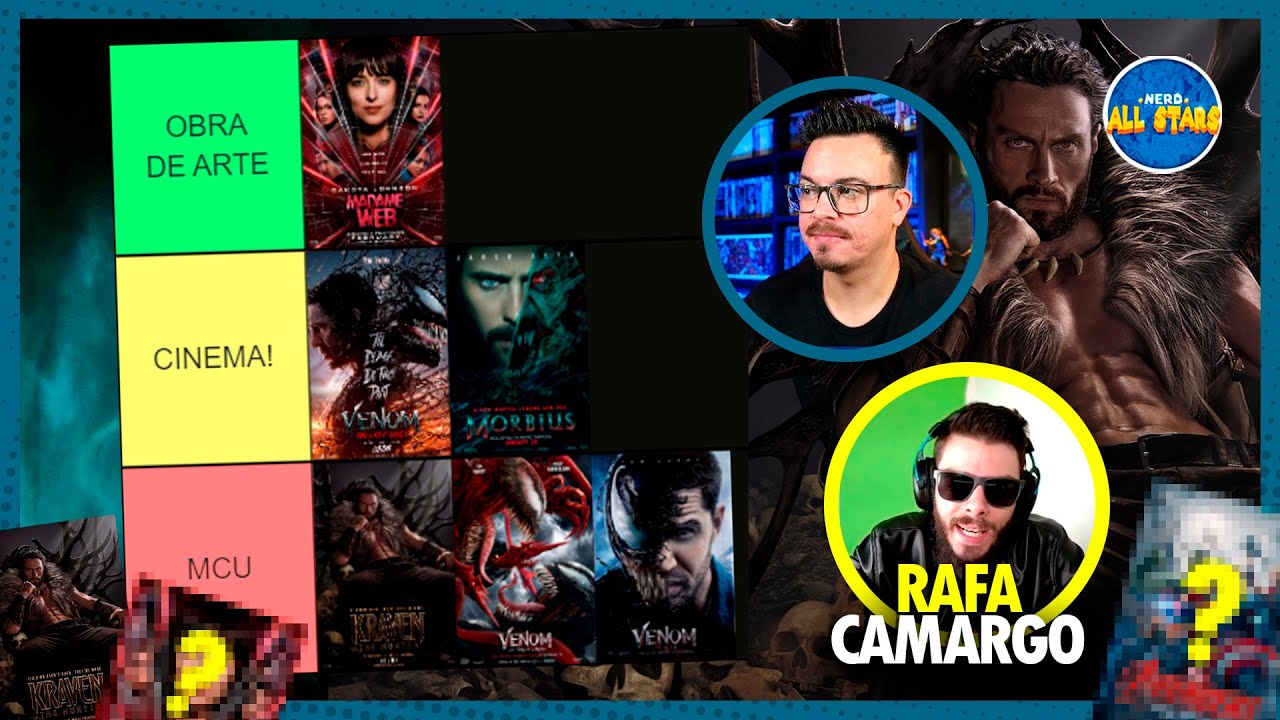 ACABOU A SONY!! Kraven, Morbius ou Madame Teia, qual é pior? ft. @RafaCamargoRefiews | Tier List