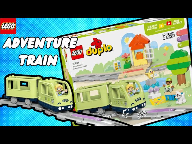 Vídeo relacionado con LEGO Duplo Mi Ciudad Aventura Ferroviaria Interactiva - Juguete Educativo para Niños y Niñas de 2+ Años - 14 Piezas de Vías, Ladrillo con Luces y Sonido y 4 Figuras - Regalo Infantil 10427