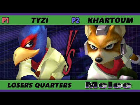 S@X 451 Losers Quarters - TyZi (Falco) Vs. Khartoum (Fox) Smash Melee - SSBM