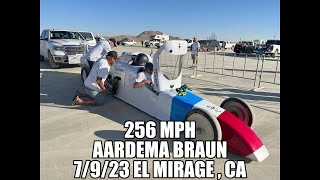 256 MPH in a 1000 HP Homemade V12 Race Car - El Mirage, CA  Land Speed Trials  7/9/2023