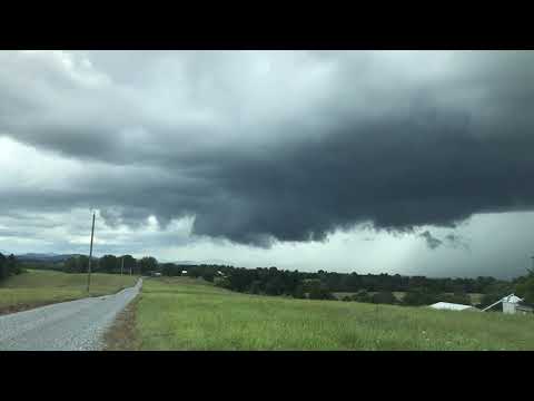 Aug 1 2020 rotating wall cloud Bedford county VA