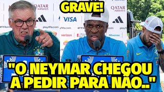 “NINGUÉM SABE..MAS ONTEM O NEYMAR CHEGOU NO VESTIÁRIO E PEDIU PARA..” O DESABAFO DE VINI E ANCELOTTI