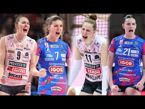 ALL "MEGA RALLY" of the match Conegliano - Novara | Lega Volley Femminile 2023/24
