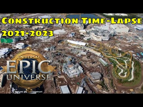 Universal Epic Universe Construction Time-Lapse up to December 2023