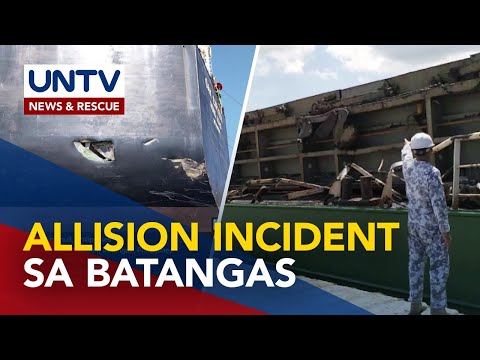 Assessment sa nangyaring allision incident ng 2 barko sa Mabini, Batangas, nagpapatuloy