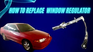 Ford Escort Window Regulator Replacement Ep. 3