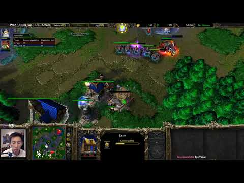 Sok (HU) vs WFZ (UD) - WarCraft 3 - Tinkering with the Human army - WC2554