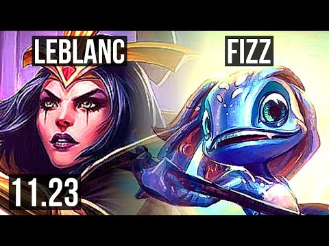 LEBLANC vs FIZZ (MID) | 68% winrate, 4/1/1 | EUW Master | 11.23