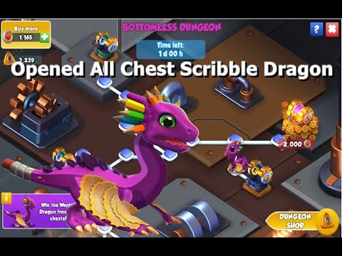 Opened All Chest Scribble Dragon-Dragon Mania Legends | Flutter Fest Solo Event | DML