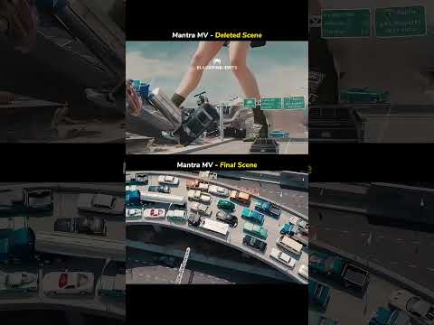 Jennie Mantra MV final vs deleted scene #jennie #blackpink